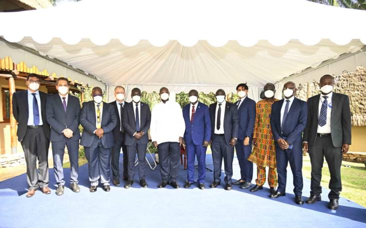 PRESIDENT MUSEVENI MEETS INTERNATIONAL CIVIL AVIATION ORGANIZATION OFFICIALS